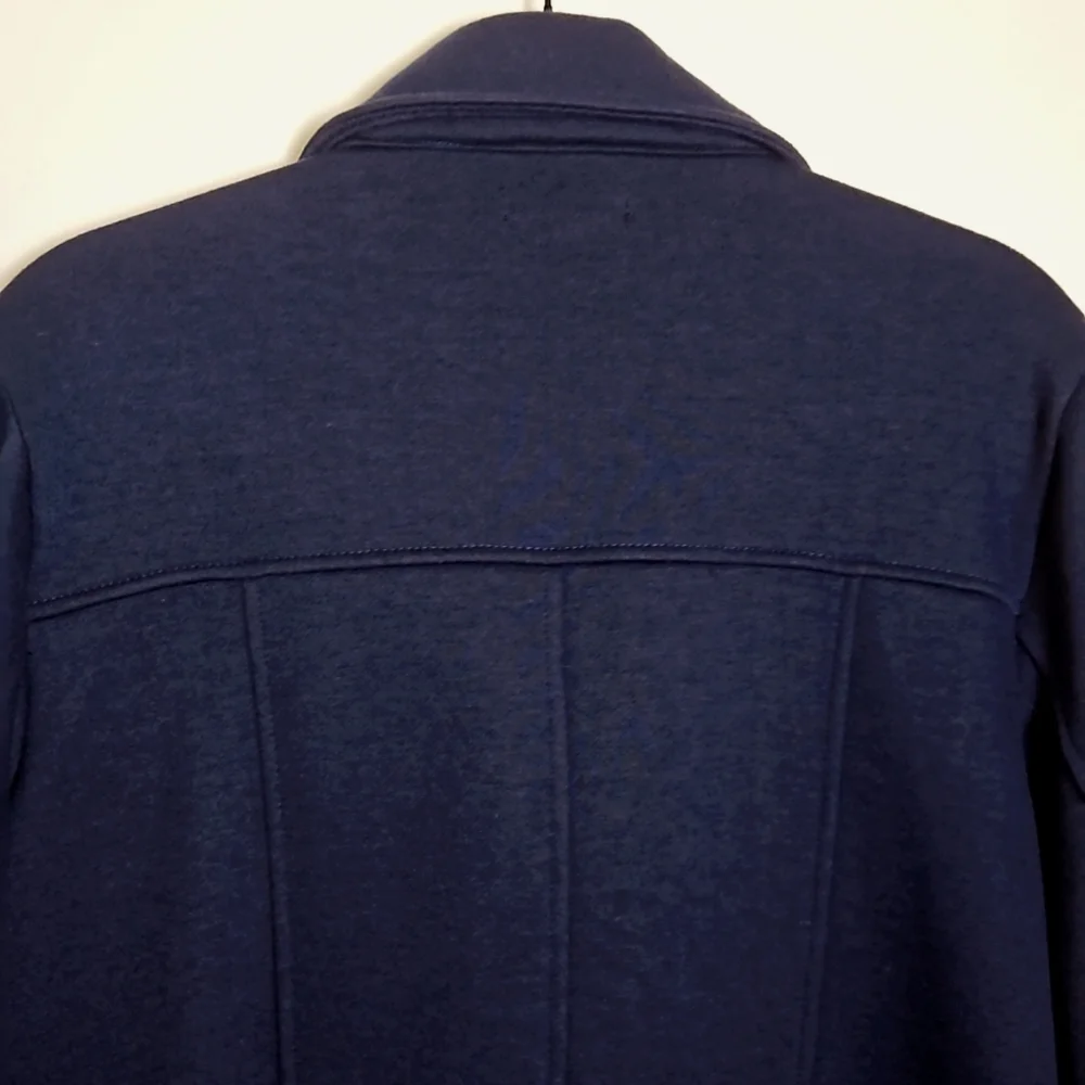 Torrid Fleece Double Breasted Peacoat Jacket Navy Size 1